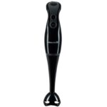 Blender de mana Hausberg HB-7671NG, 300 W, lama din inox, 2 viteze, Negru