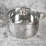 Cratita inox Bohmann BH-0805-20, 20 cm, 3.5 l, capac, inductie - imagine 2