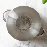 Oala inox cu capac Bohmann BH-7626-26, 7.3 l, 26 cm, model buline - imagine 5