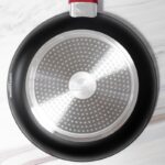 Tigaie din aluminiu forjat Bohmann BH-7502-26, 26 cm, capac, interior marmorat - imagine 4