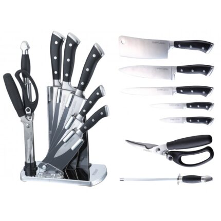 Set cutite 8 piese din inox cu suport Peterhof PH-22394-0