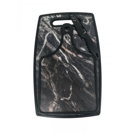 Set 2 plansete pentru tocat din PP si cutit Grunberg BM021