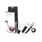 Set 4 accesorii din inox si plastic pentru sticla cu vin Grunberg DVWG04