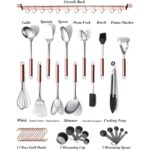 Set ustentile bucatarie Berglander CTAG37/Roz-Auriu, inox, 37 piese - imagine 2
