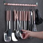 Set ustentile bucatarie Berglander CTAG37/Roz-Auriu, inox, 37 piese - imagine 3