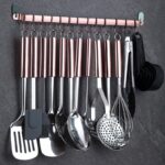 Set ustentile bucatarie Berglander CTAG37/Roz-Auriu, inox, 37 piese - imagine 4