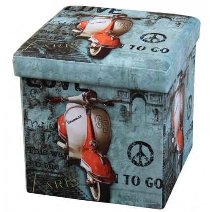 Taburet pliabil cu spatiu de depozitare Grunberg TB3089