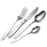 Set tacamuri 24 piese Bohmann Premium BP-A24-SM, otel inoxidabil, argintiu
