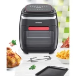 Friteuza cu aer cald Heinner Crystal Clear HAF-B2000FB, 2000W, capacitate cos 4.5L, capacitate cuptor 11 L, 8 programe - imagine 4