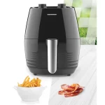 Friteuza fara ulei Heinner Airfryer HAF-1250BK, 1250 W, 2.5 L, vas antiaderent, timer 30 min, Negru - imagine 4