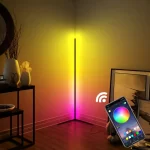 Lampa RGB de podea pentru colt