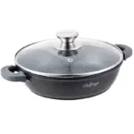 Cratita joasa marmorata Cheffinger CF-SC36, 36 cm, 6.8 L, inductie, capac - imagine 2