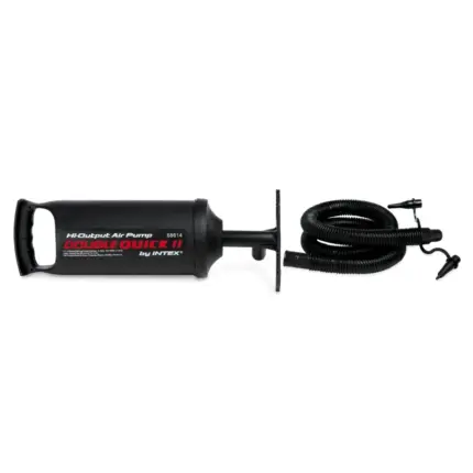 Pompa aer pentru produse gonflabile, manuala, Intex, cu furtun + 3 adaptoare 36 cm