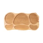 Platou lemn cu 6 compartimente 68x34x2.5cm EXT 6081