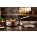 Tigaie din inox Grunberg GR3826, invelis anti-aderent, 26 cm, 3.5 l, compatibila plita cu inductie - imagine 3