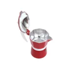 Espressor pentru aragaz din aluminiu Grunberg GR593, capacitate 3 cesti, rosu - imagine 3