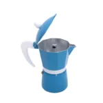 Espressor pentru aragaz din aluminiu Grunberg GR594, capacitate 6 cesti, albastru - imagine 2