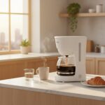 Aparat de facut cafea Floria ZLN9274, Alb, 600 W, oprire automata, vas 1.2 litri - imagine 6