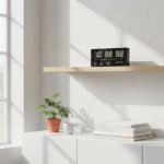 Ceas digital de perete JH-3615, afisaj alb - imagine 3
