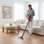 Aspirator vertical 2 in 1 Rosberg R51001P, filtru HEPA, CYCLONE, capacitate 800ml, mod silentios, 600W, 4 accesorii incluse - imagine 3