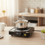 Plita electrica Floria ZLN-2806, 1000W, 1 ochi, 22 x 21 x 5 cm, Negru - imagine 8