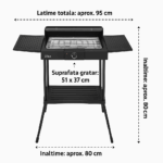 Gratar electric cu picior Zilan ZLN-3789, 2400 W - imagine 9
