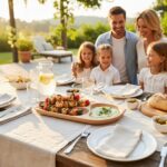 Platou din lemn de fag cu 3 compartimente, 44x23x2.5cm / EXT 6176 - imagine 4