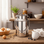 Recipient inox cu capac si maner pentru depozitare lapte Grunberg IRL35L, 3 l - imagine 4