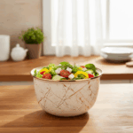 Bol emailat Goldmann GM-4518B, 18x9.5cm, capacitate 2 litri, crem - imagine 2