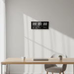 Ceas digital de perete JH-3615, afisaj alb - imagine 2