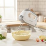 Mixer electric Victronic VC3617, 120 W , 5 viteze, alb/gri - imagine 3