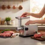 Masina tocat carne Zilan ZLN-2409, 1800 W, functie revers, tava aluminiu, accesorii carnati - imagine 6