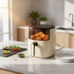 Friteuza air fryer Zilan ZLN9984, 1500W, capacitate 5L, temperatura maxima 200 grade, Crem - imagine 8