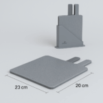 Set 3 tocatoare plastic Bohmann BH02-527, 23.5x20x0.55 cm, suport inclus - imagine 5