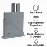 Set 3 tocatoare plastic Bohmann BH02-527, 23.5x20x0.55 cm, suport inclus - imagine 9