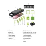 Razatoare multifunctionala pentru fructe si legume 15 in 1 Grunberg GR6149 - imagine 3