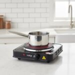 Plita electrica Floria ZLN-2828, 1500 W, 1 ochi, negru, 25 x 25 x 5 cm - imagine 3