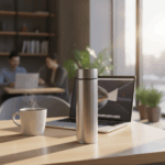 Termos inox pentru cafea/apa Rosberg R52010D, 350ml, afisaj led - imagine 4