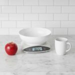 Cantar electronic de bucatarie Rosberg R51651Q, 5 kg, baterie 2XAAA (incluse), Alb/Gri - imagine 2