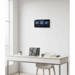 Ceas digital de perete VST-4622, afisaj albastru - imagine 2