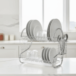 Suport vase cromat cu tava din plastic Grunberg GR8051 - imagine 3