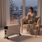 Convector electric Rosberg R51974FT, 2000 W, functie Turbo, 3 trepte temperatura, termostat reglabil, alb - imagine 2