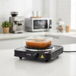 Plita electrica Floria ZLN-2828, 1500 W, 1 ochi, negru, 25 x 25 x 5 cm - imagine 4