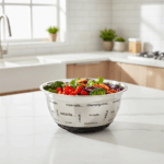 Bol din inox Grunberg GR719, 26 cm, 3.3 L, baza antiaderenta - imagine 3