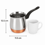 Ibric inox 1000 ml, cu baza din cupru , Grunberg GR726 - imagine 9