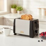 Prajitor de paine Victronic VC882, 700 W, carcasa otel, negru + argintiu - imagine 2