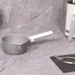 Cratita aluminiu forjat pentru sos Berlinger Haus BH-7065N, 16x7 cm, 1.2 litri, interior marmorat, gri mat - imagine 2