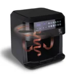 Friteuza air fryer Berlinger Haus BH-9446, 1300W, capacitate 6.3L, temperatura maxima 200 grade, negru - imagine 2
