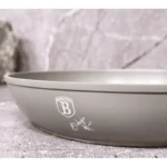 Tigaie aluminiu forjat Berlinger Haus BH-7064N, 28x5.2cm, 2.4 litri, interior marmorat, gri mat - imagine 3