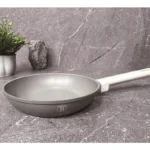 Tigaie aluminiu forjat Berlinger Haus BH-7064N, 28x5.2cm, 2.4 litri, interior marmorat, gri mat - imagine 4